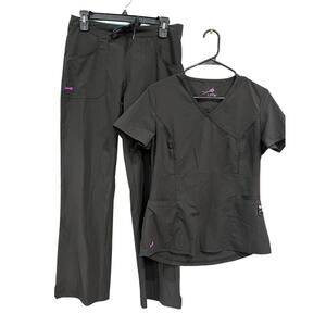 Lynx Black Scrub Set Size SML